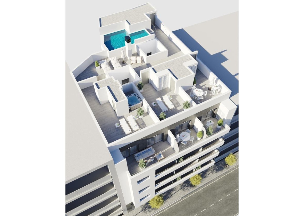 Neue Gebäude - Penthouse - Torrevieja - Centro