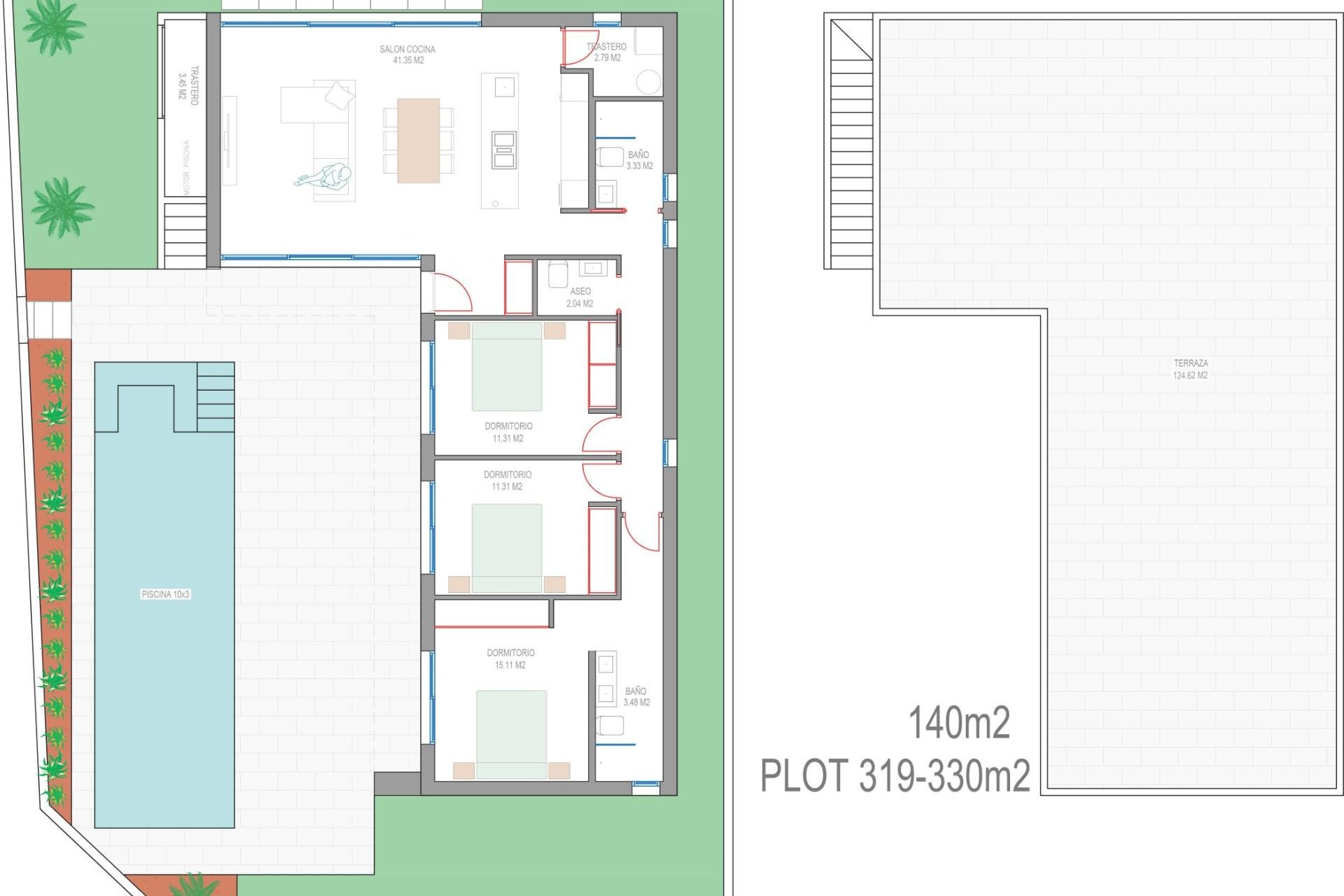 Neue Gebäude - Villa - San Javier - Parque del doce