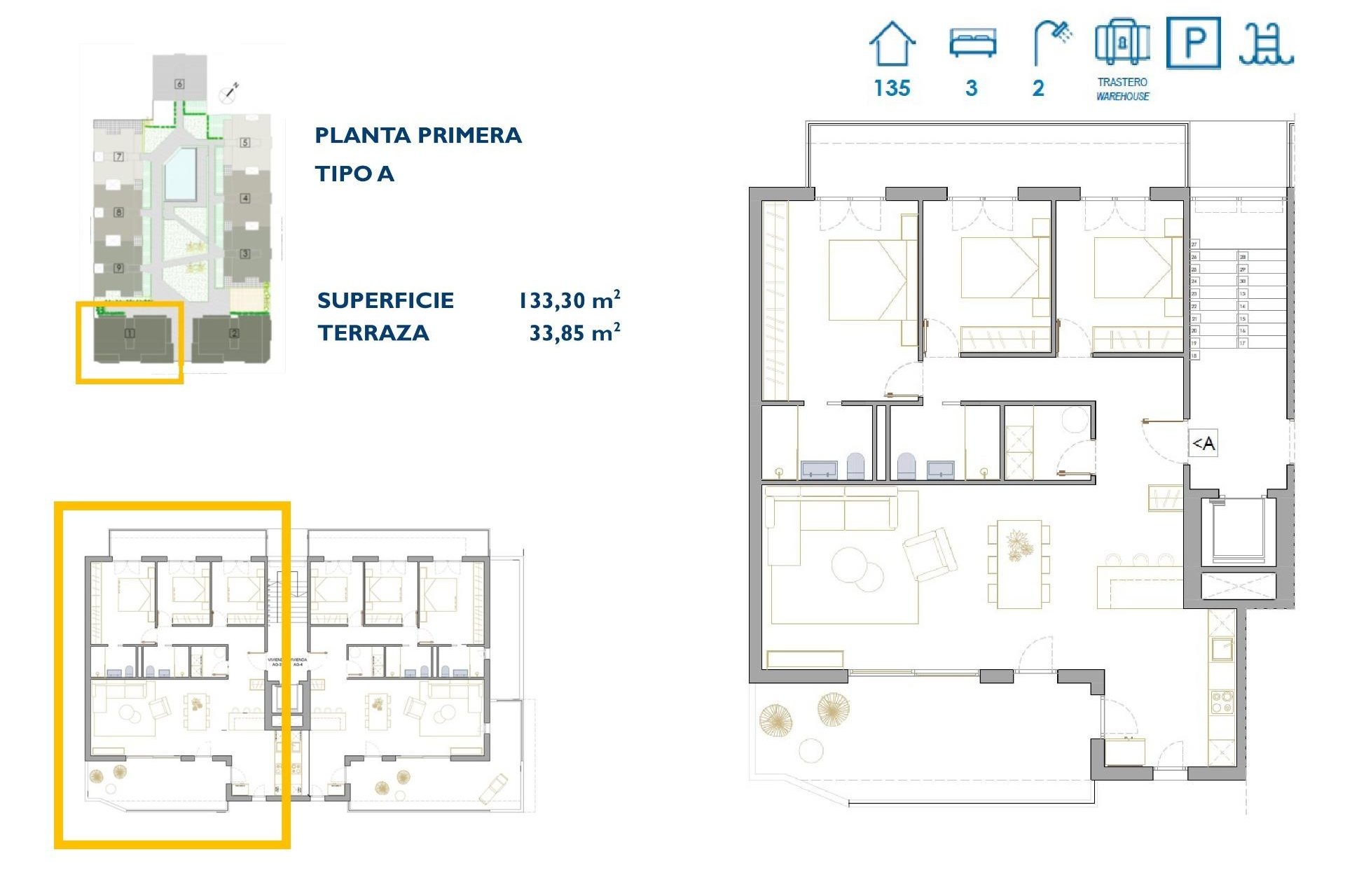 Neue Gebäude - Wohnung - San Pedro del Pinatar - Pueblo