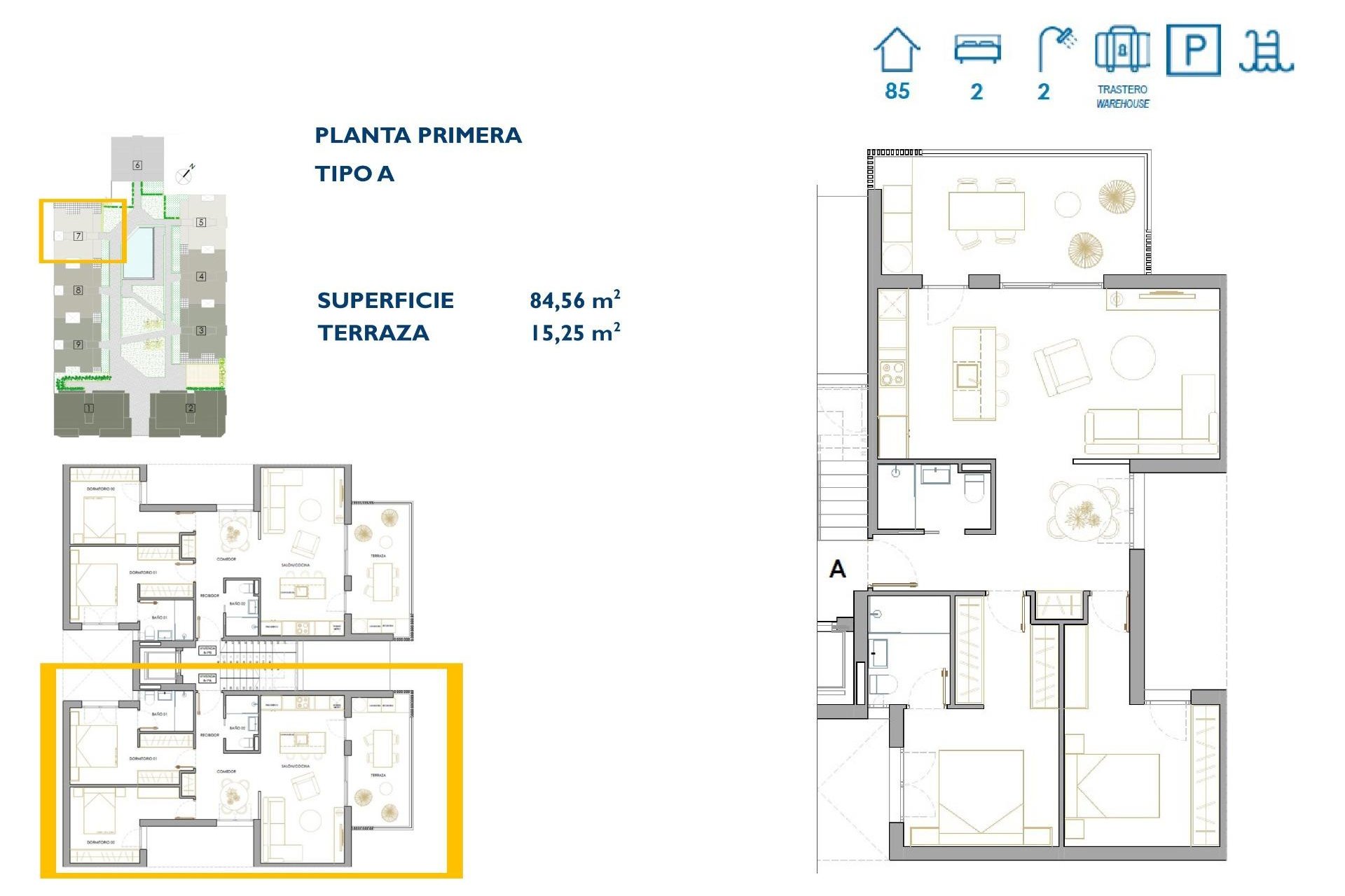 Neue Gebäude - Wohnung - San Pedro del Pinatar - Pueblo