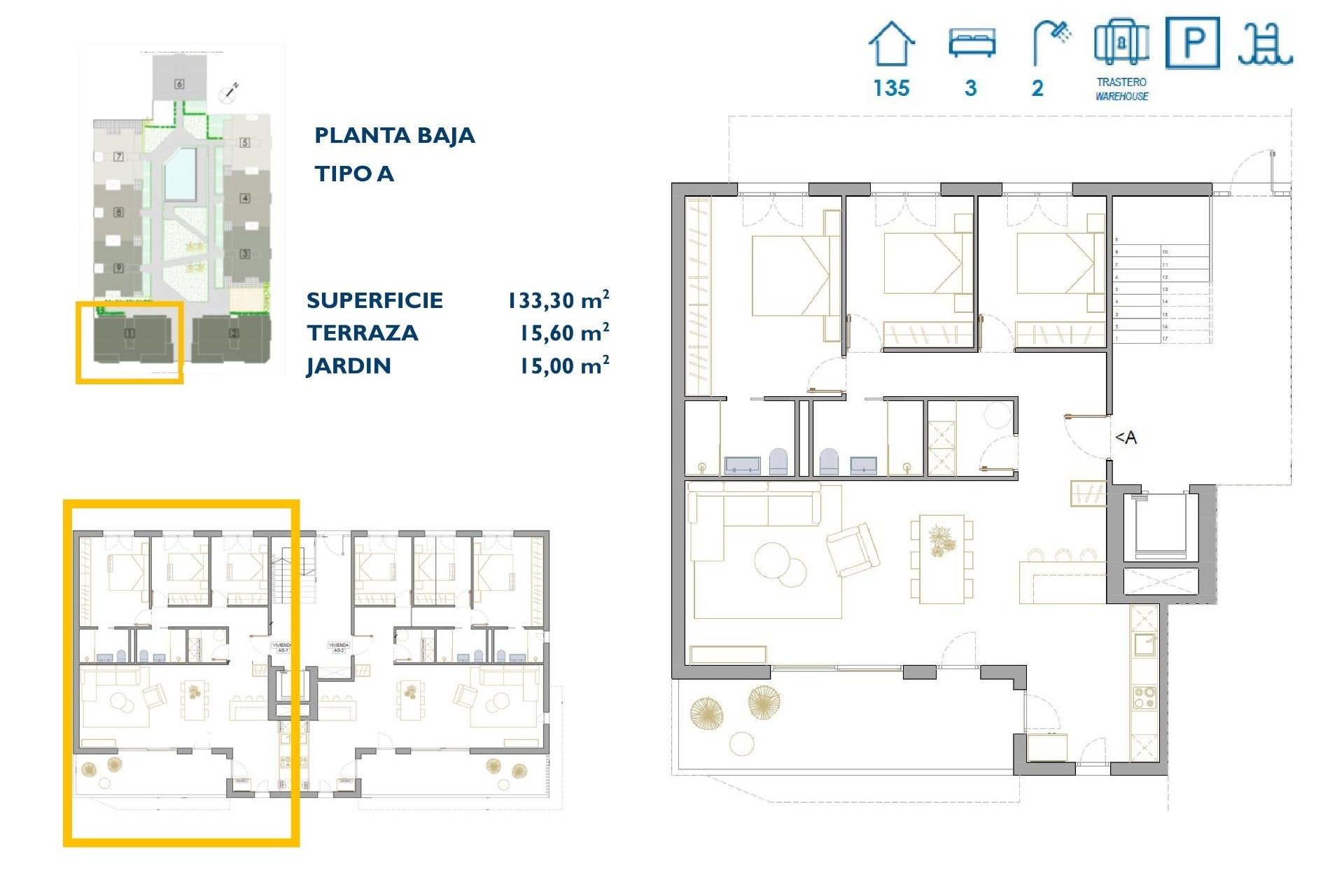 Neue Gebäude - Wohnung - San Pedro del Pinatar - Pueblo