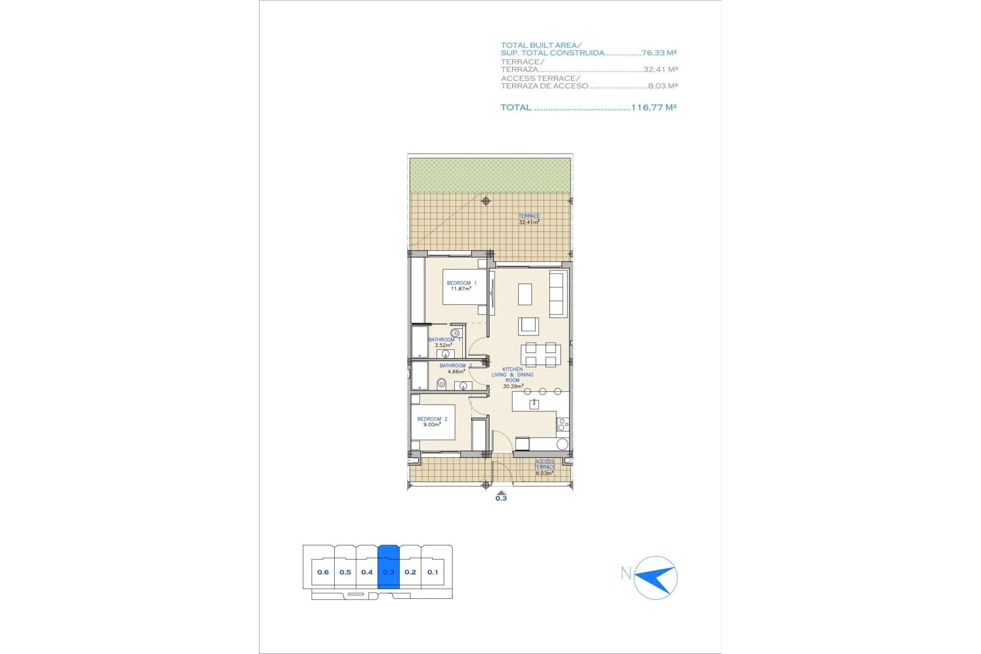 New Build - Apartment / flat - Los Alcazares - Serena Golf