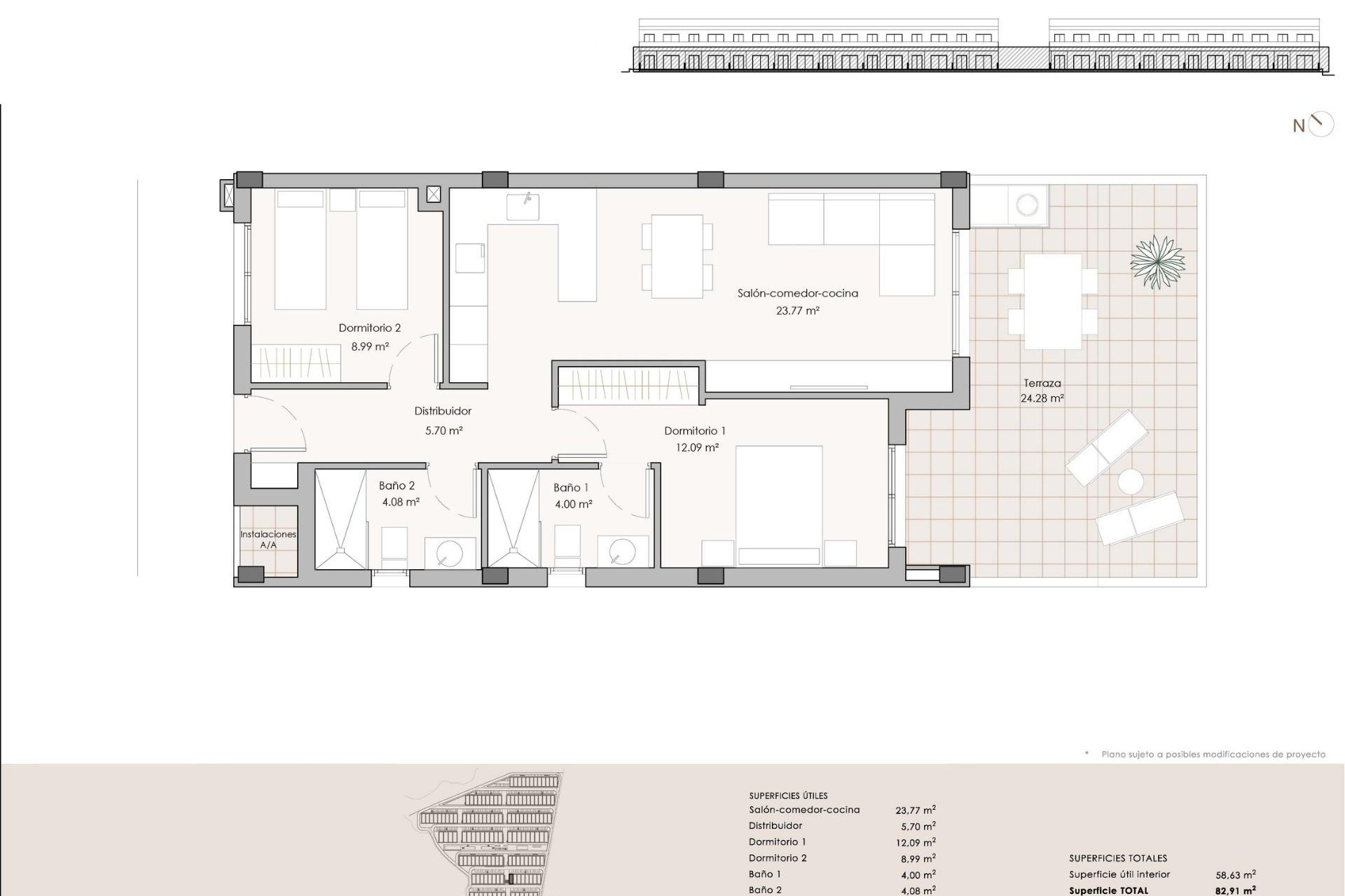 New Build - Apartment / flat - Pulpi - Aguilón Golf