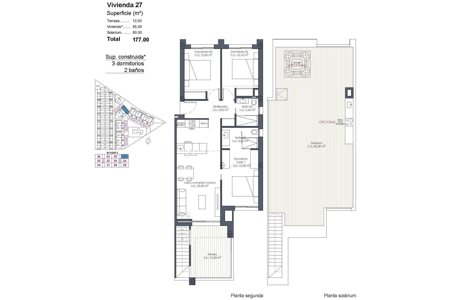 New Build - Penthouse - Los Alcazares - Serena Golf