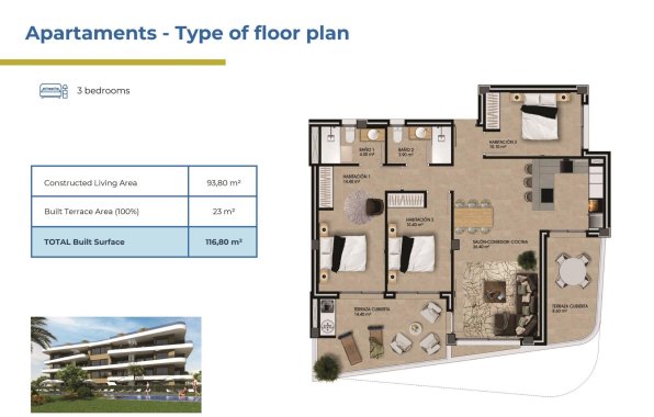 New Build - Apartment / flat - Orihuela Costa - La Ciñuelica