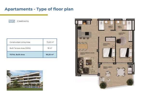 New Build - Apartment / flat - Orihuela Costa - La Ciñuelica