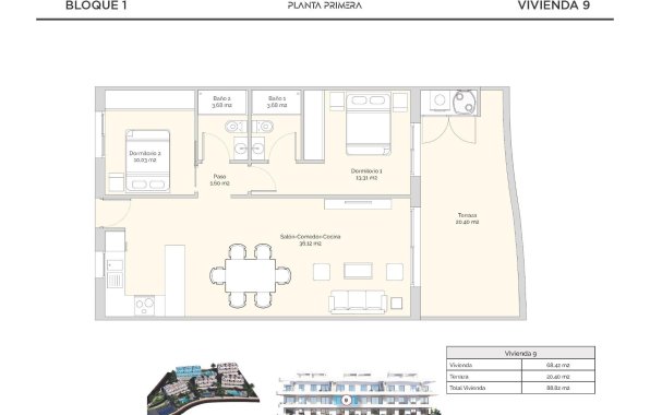 New Build - Apartment / flat - Finestrat - Puig Campana Golf