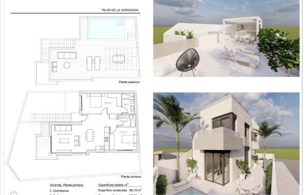 New Build - Bungalow - Pilar de la Horadada - pueblo