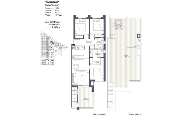 New Build - Penthouse - Los Alcazares - Serena Golf