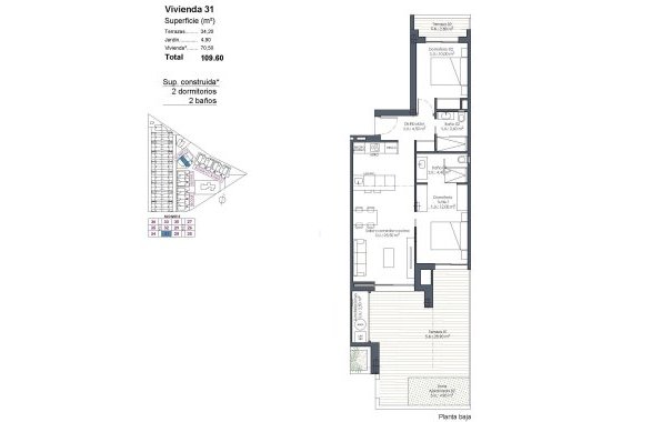 New Build - Apartment / flat - Los Alcazares - Serena Golf