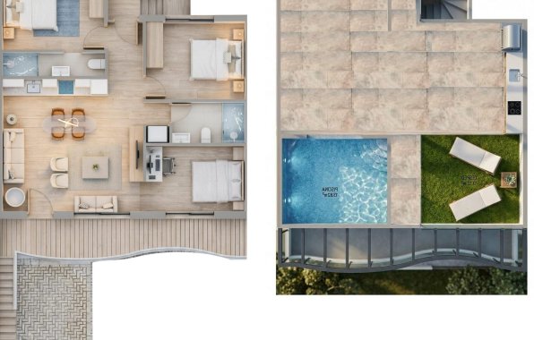 New Build - Bungalow - Pilar de la Horadada - parques de Andromeda