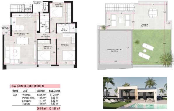 New Build - Villa - Alhama De Murcia - Condado De Alhama